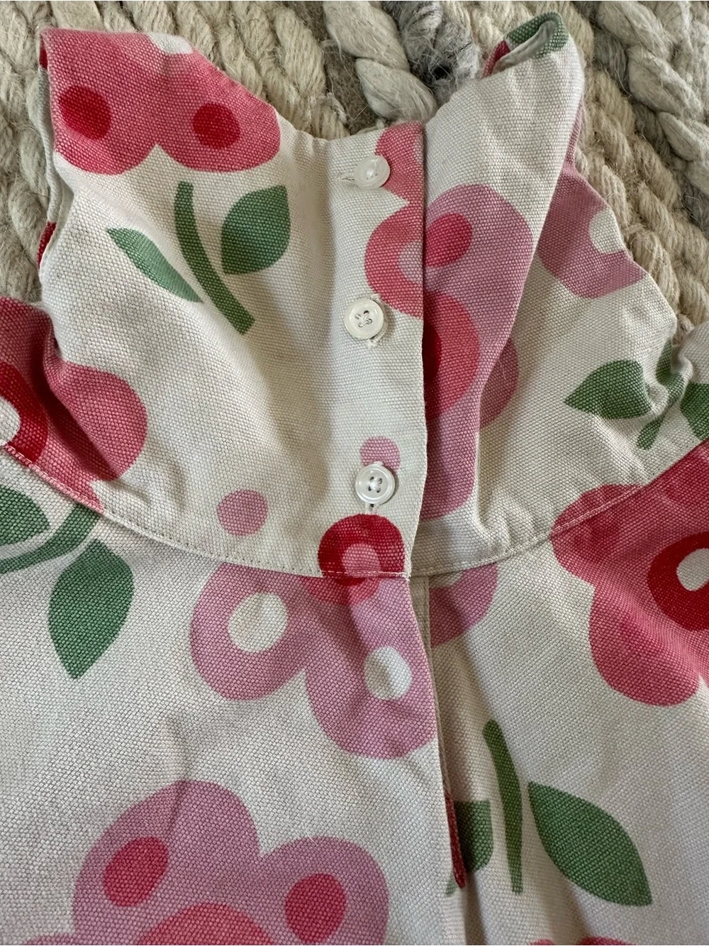 Baby Gap Dress in Pink and Red. 3-6 mos.